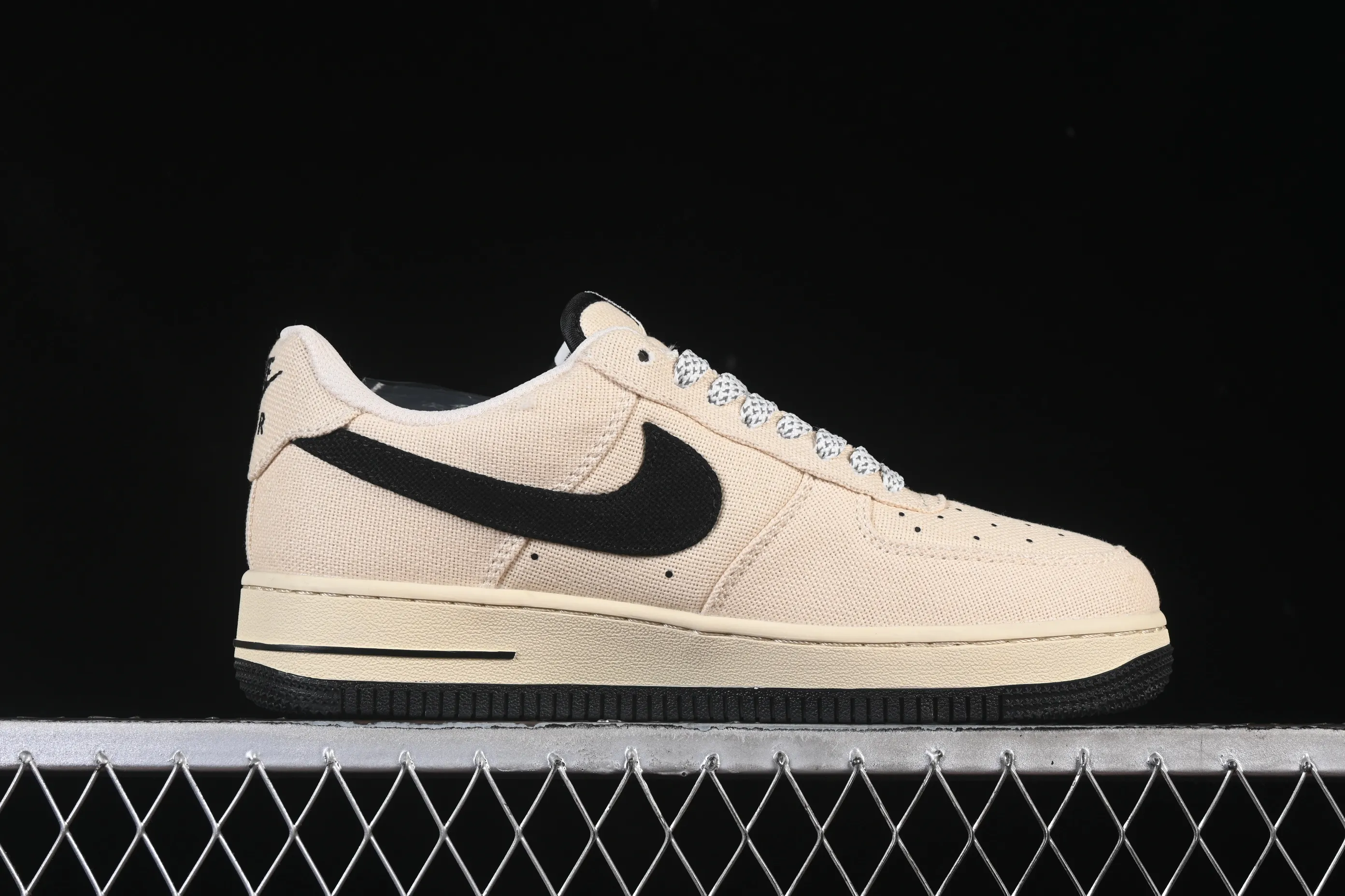 All categories Nk Air Force 1 Air Force series Nk Air Force 1 Low Air Force low-top Nike Air Force 1'07 Low Stusi co-branded beige canvas Air Force 1 low-top casual sneakers XX3168-155
